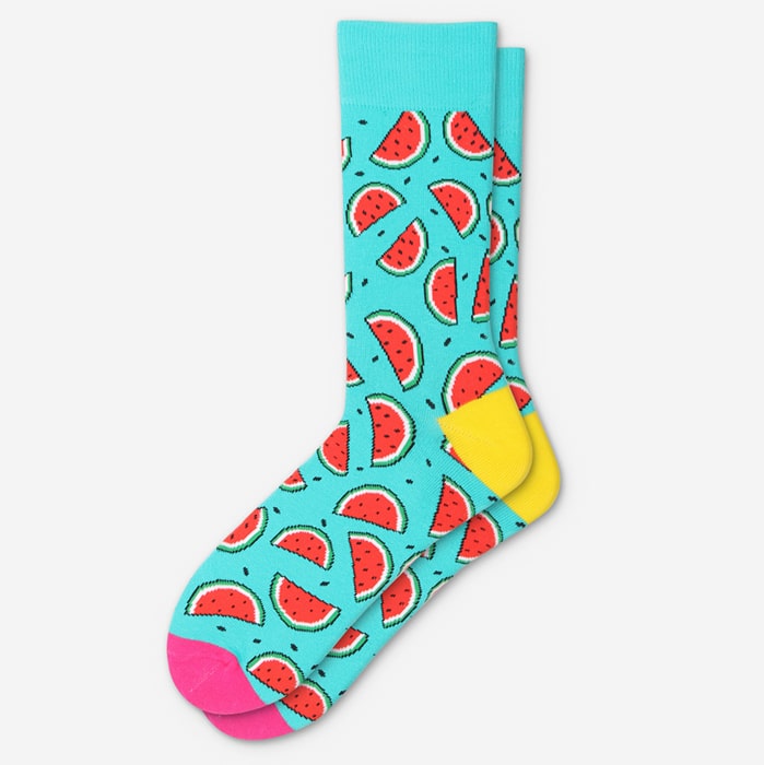 Cool watermelon crew fashion socks