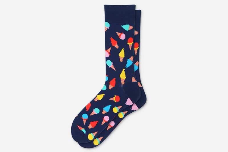 Summer ice cream cotton socks