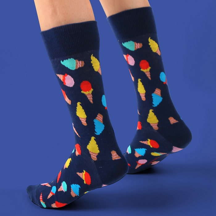 Summer ice cream cotton socks